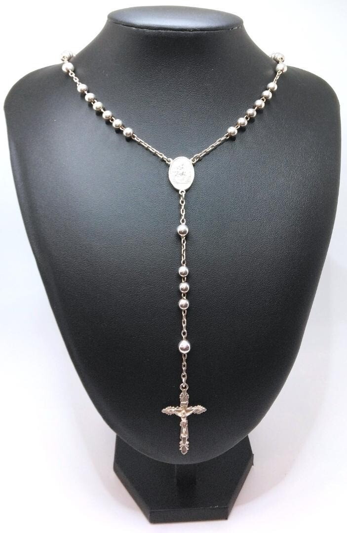 アクセサリー DOLCE&GABBANA rosary necklace 00s Dolce & Gabbana Rosary Necklace Silver 925 Vintage Used | eBay