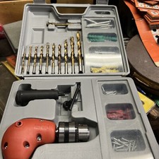 Right Angle 90 Degree Drill Attachment Kit With Drill Bits, Case & More