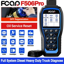 Fcar F506 Pro Diesel Heavy Duty Truck Car OBD2 Scanner Diagnostic DPF Oil Reset