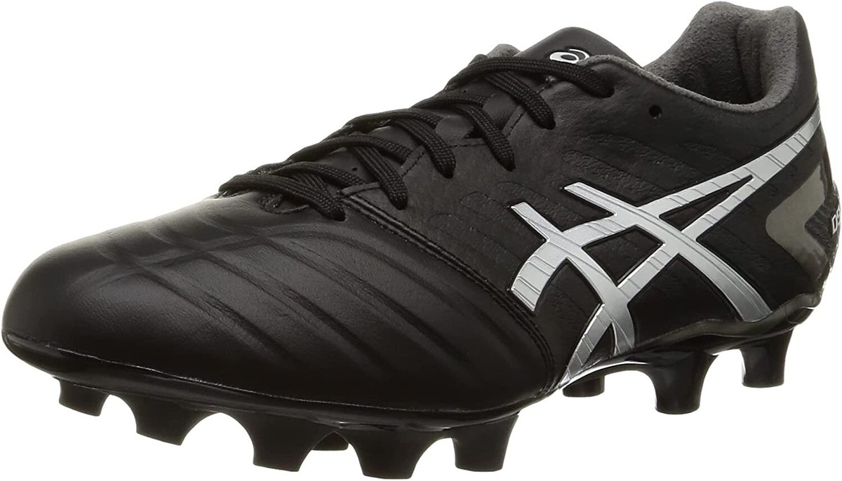 ASICS Soccer Football Spike Shoes DS LIGHT 1103A068 Black Silver