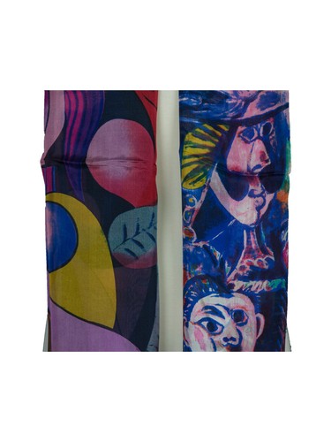 AamiraA Faces Soft Mulberry Chiffon Silk Stole Women Scarf Free Shipping - Picture 4 of 6
