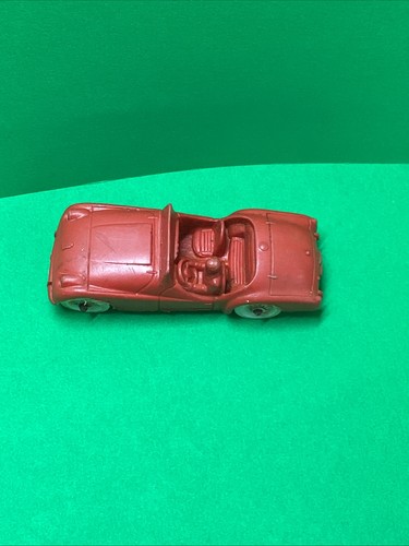 Vintage 1950's Auburn Rubber Toy, Red Cadillac Convertible Collectible Car - Picture 3 of 7