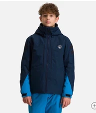 Rossignol Boy’s Ski Dark Blue Navy Hooded Jacket Size 12