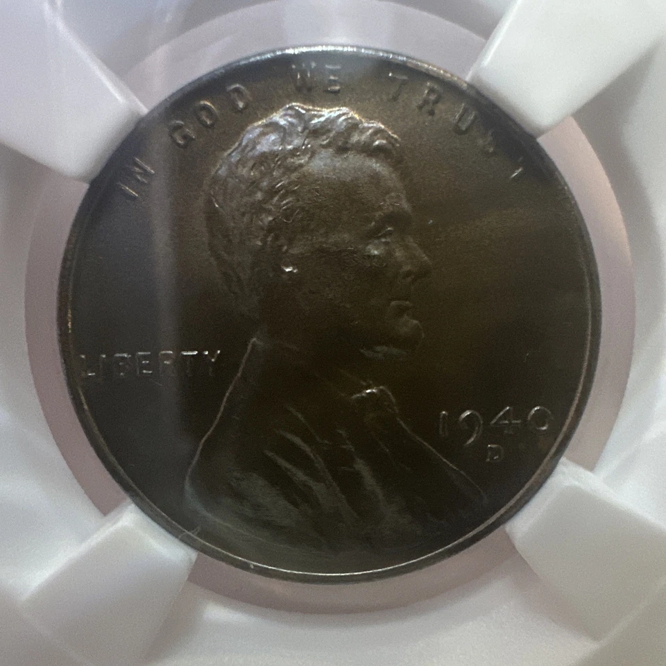 NGC MS-65 BN 1940-D Lincoln Cent, Beautifully Toned, Radiant, PQ Gem! - Image 3 of 4