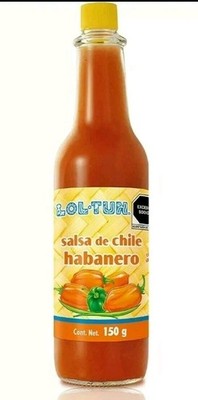 6 X LOL TUN SALSA ORANGE HABANERO HOT SAUCE/ CHILE HABANERO Delicious    