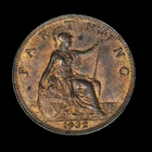 1932 George V Farthing — photo from another recent sale