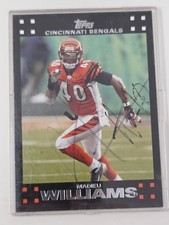 2007 Topps Madieu Williams Signed Bengals Football Card Defensive Back