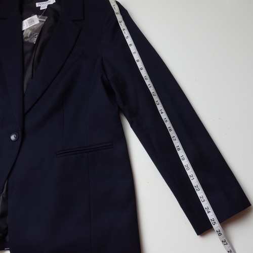 PENDLETON Virgin Wool Blazer Sport Jacket Women’s Size 16 Navy Blue New Tags - Picture 14 of 21