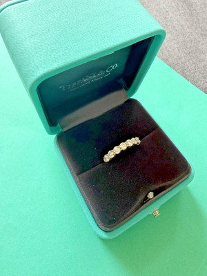Tiffany Ring Forever Diamanten im Halbkreis 0,91ct Platin 950 Ringgröße 5,5 (US)