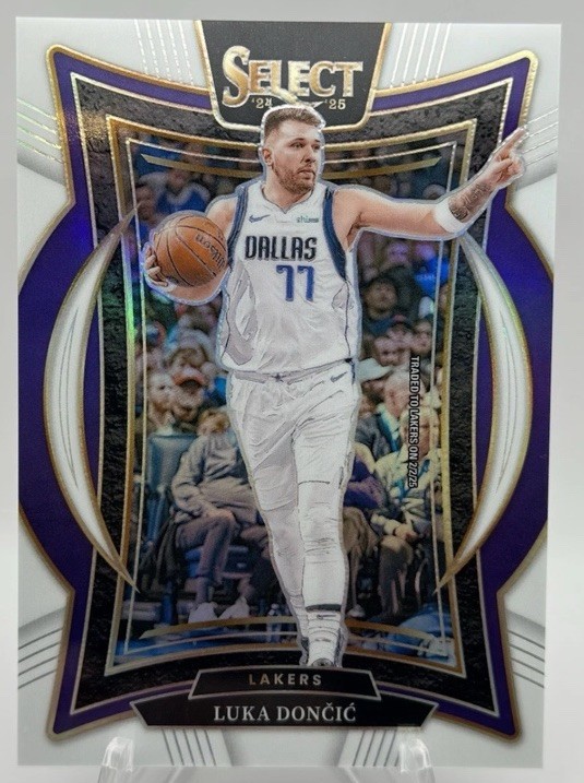 2024-25 Panini Select Concourse Luka Doncic #56 White Prizm