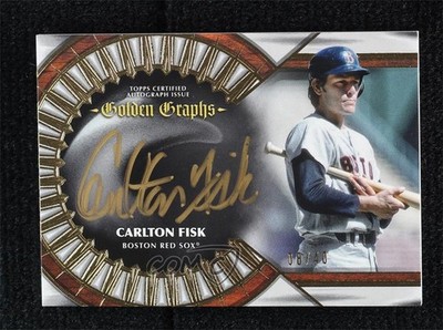 2023 Topps Five Star Golden Graphs 8/40 Carlton Fisk #GG-CF Auto HOF 07qw