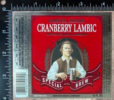 Samuel Adams Cranberry Lambic Label