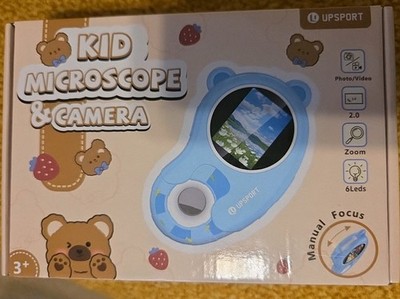 Handheld Microscope Toy for Kids : Rechargeable Micrscope and Camera Combo wi...