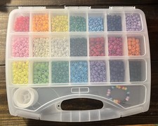 Mixed Beads and Bracelet Kit: Over 150 Beads, Elastic String Included  