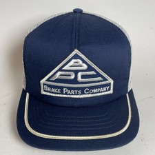 Vintage BPC Brake Parts Company Mesh Trucker Hat Cap Patch Snapback Swingster