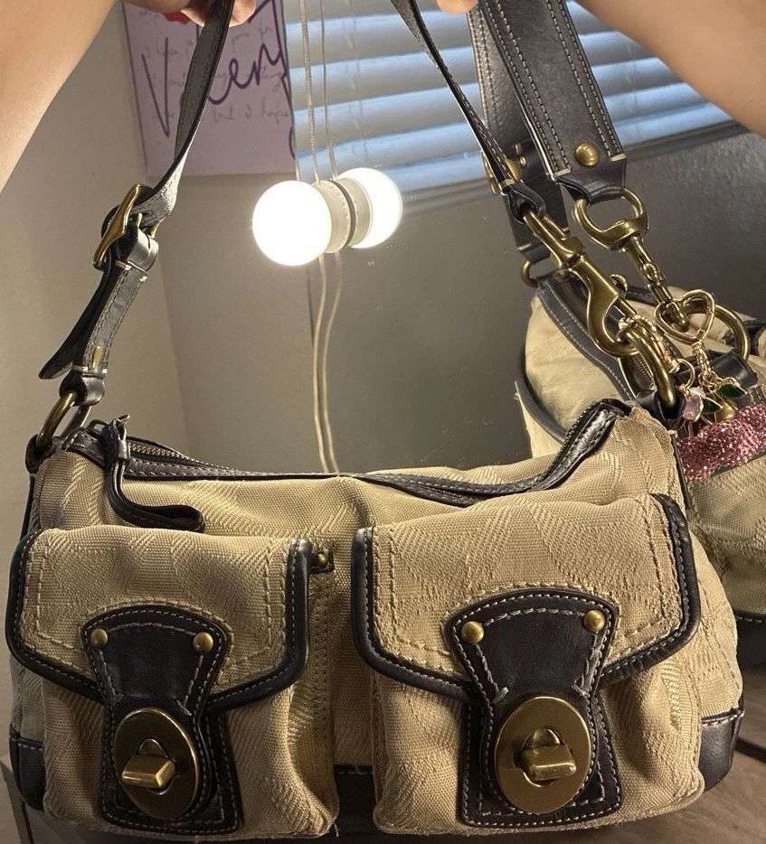 Coach Legacy Canvas Exterior Shoulder Bag Bags & Handbags for