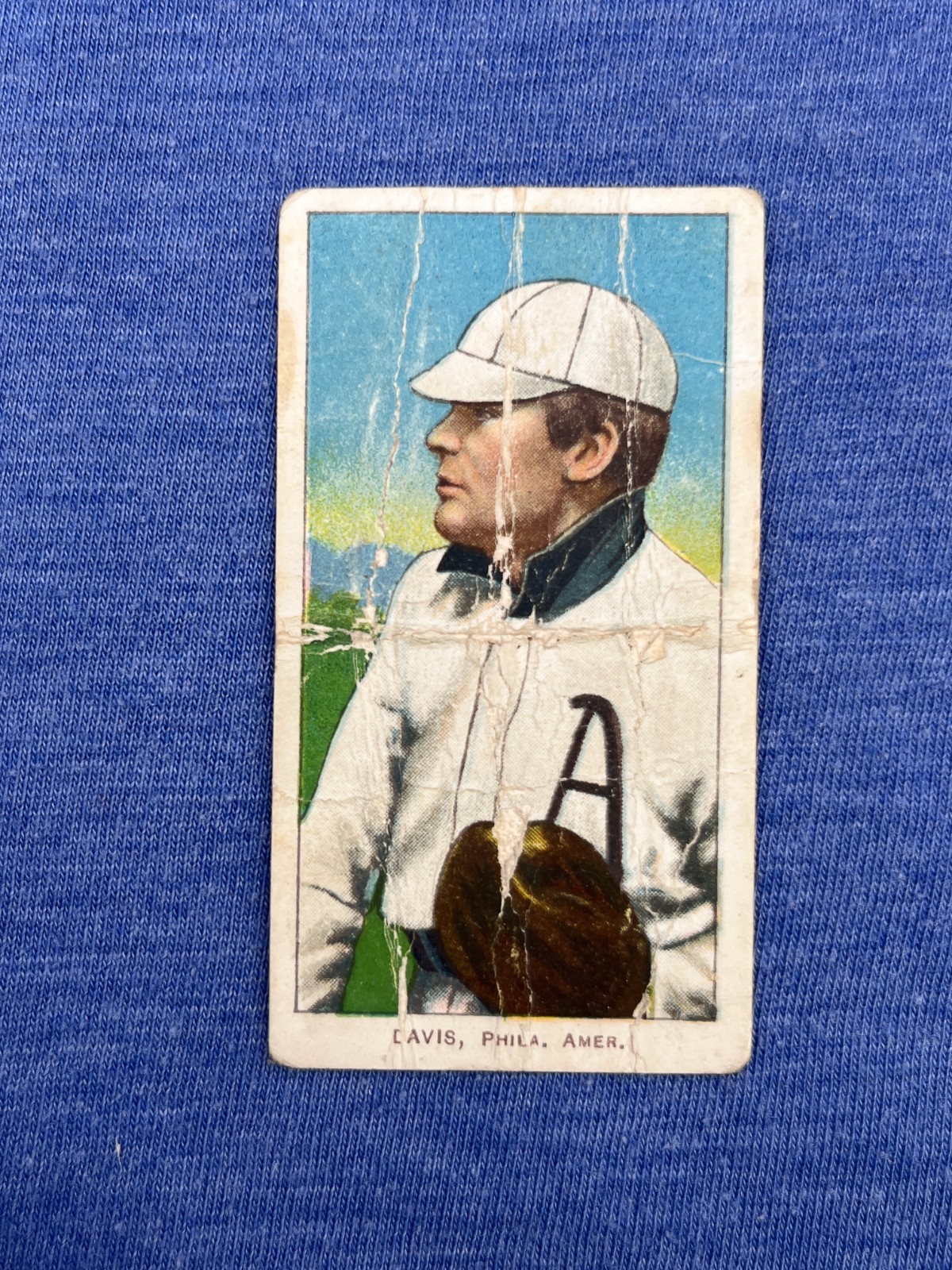 SOVEREIGN 1909-11 T206 Harry Davis PHILADELPHIA, H.DAVIS FRONT,  Athletics