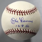 Don Larsen Signed Official Major League Baseball Autograph 10-8-56 Inscription