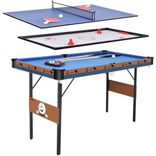 55Inch Multi Function 3 in 1 Combo Game Table, Folding Pool Table/Billiard Table