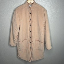 VTG Orvis Corduroy Coat Jaclet S Pastel Peach Prairie Preppy Old Money Lagenlook