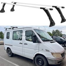 63" Roof Bars Adjustable Height Rain Gutter Rack Rails For Mercedes Sprinter