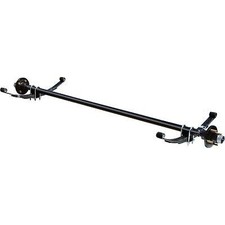 2000# USA Made Trailer Axle 64" Hub Face 4 Lug Hubs 20.5" Springs Utility Boat
