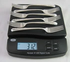 6 STERLING SILVER DINNER FORKS INTERNATIONAL BLOSSOM TIME 312 g 7 1/4" NOT SCRAP