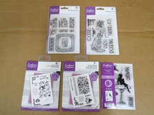 5 Pc Lot Crafter's Companion Scrapbooking Clear and Photopolymer Stamp Sets