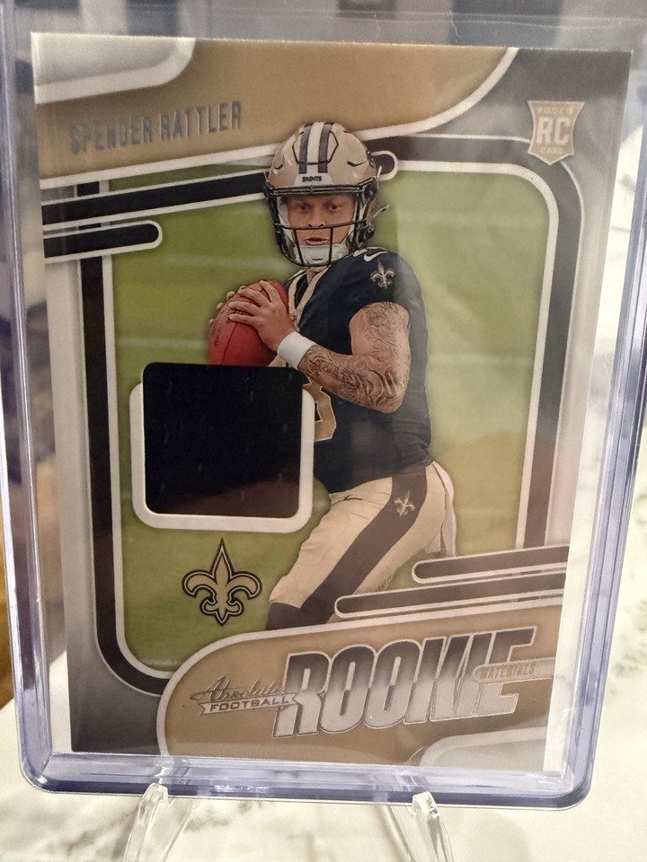 2024 Panini Absolute Spencer Rattler #ARM-SPR Rookie Materials Saints