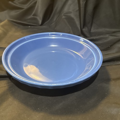 longaberger woven traditions pottery Cornflower Blue 10 1/4 In Pie Plate - Picture 2 of 6