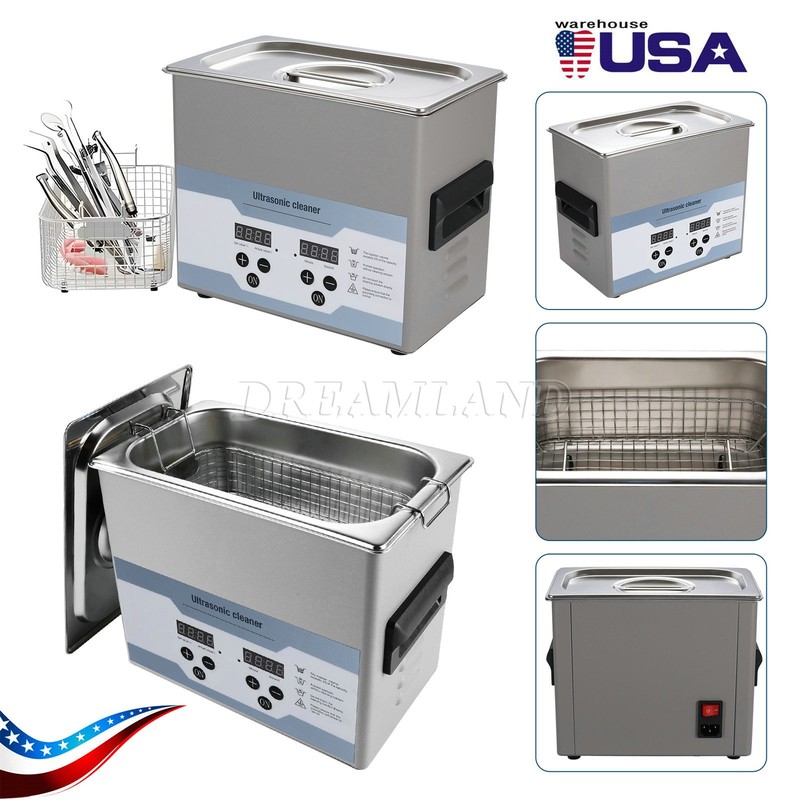 3.2L Ultrasonic Cleaner with Timer Heating Machine Digital Sonic Cleaner UPS