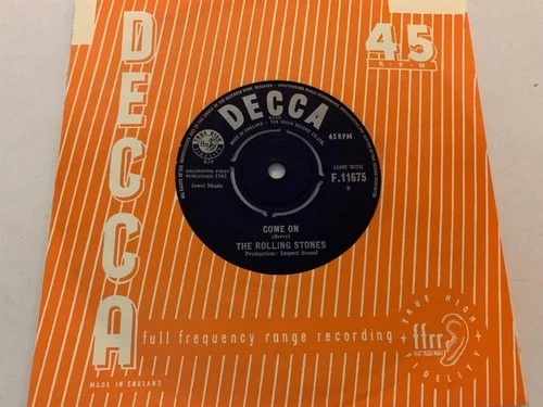 ROLLING STONES Come On /I Want To Be Loved 1st PRESS 1963 Decca F11675 EXCELLENT