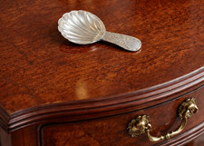 Georgian Antique Silver Tea Caddy Spoon London 1791 14g Thomas Northcote