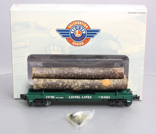 Coche plano Lionel 6-39432 O PWC con troncos LN/caja | Condition: Used