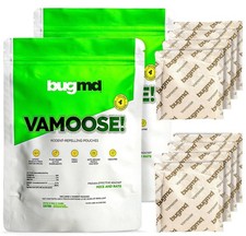 BugMD Vamoose Plus Rodent Repellent Pouches 2 4 Ct 8 Total Stonger no Chemicals