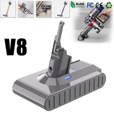 6400mAh V8 for Dyson V8 Battery SV10 V8 Absolute V8 Animal Cordless Vacuum 21.6V