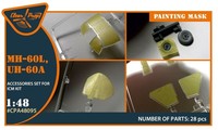 Clear Prop Accessories CPA48095 - 1:48 UH-60A, MH-60L Painting Mask For Icm Kit