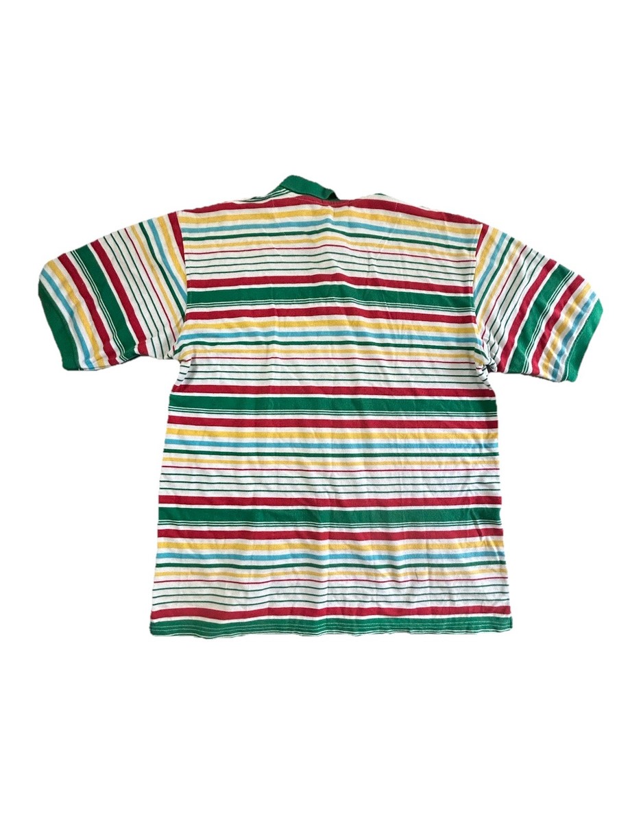 Vintage 90s Coogi Striped Polo Shirt XXXXL Stitched Logo | eBay