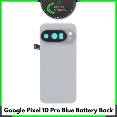 Für Google Pixel 10 Pro Ersatz Akkudeckel Backcover mit Linse (blau) - UK
