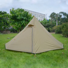 Ultralight Outdoor Camping Teepee Waterproof Silnylon Pyramid Tent Large Rodless
