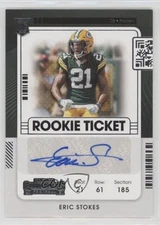 2021 Panini Contenders Rookie Ticket Eric Stokes #157 Rookie Auto RC