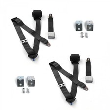 Chevy Corvair 1960 - 1969 Airplane 3pt Bk Seat Kit Wbrackets-2 Belts Chevy Corvair 1960 - 1969 Airplane 3pt Bk Seat Kit Wbrackets-2 Belts