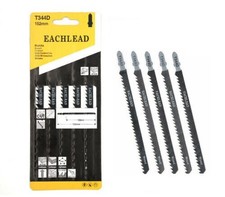 Image of 5Pcs/Set Jigsaw Blades T344D T-Shank High Carbon Steel Fast Cutting Wood Cork