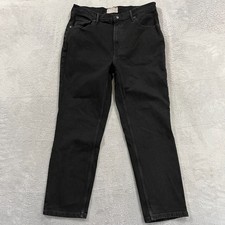 Everlane The Original Cheeky Jean Women's Straight Leg High Rise Black Denim 32R