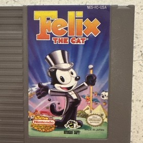 Felix The Cat Nintendo NES Game Cartridge With Original Dust Sleeve Tested Works