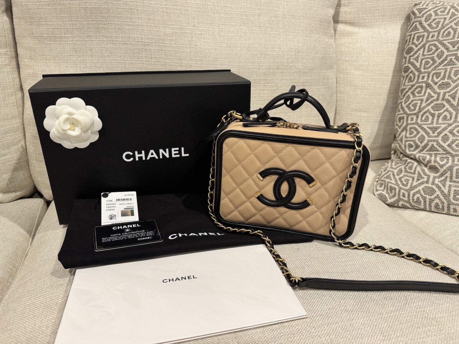 Chanel Filigree CC Vanity Case