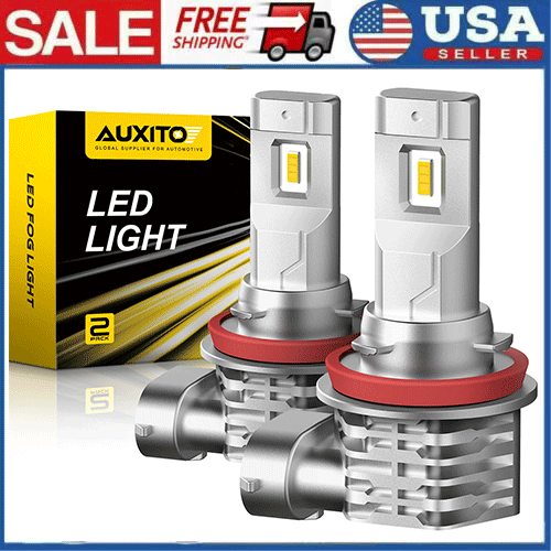 H11 H8 H9 LED Bulbs 3000LM Golden Yellow Fog Light DRL Light High Power 40W Lamp - Picture 1 of 14