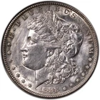 1888-S Morgan Silver Dollar $1 San Francisco AU+ Almost Uncirculated CLEANED DET