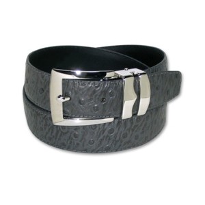 silver ostrich belts