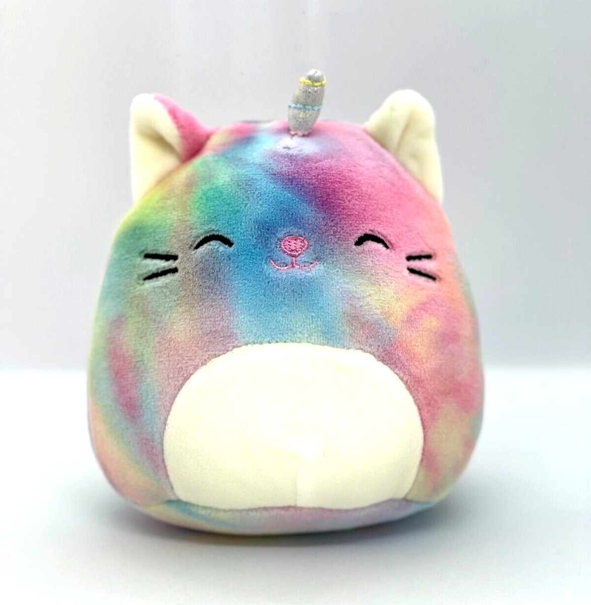 Squishmallows Galeria Bright Rainbow Caticorn Plush 5" Wildlife NEW